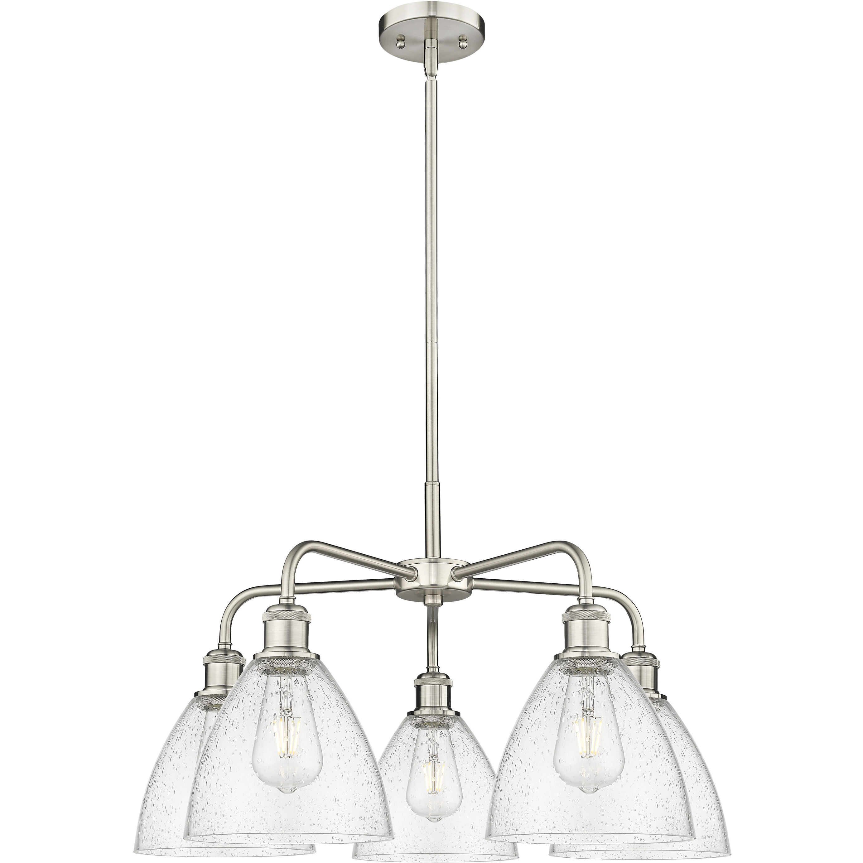 Bristol Glass 5 Light 25.50 inch Chandelier