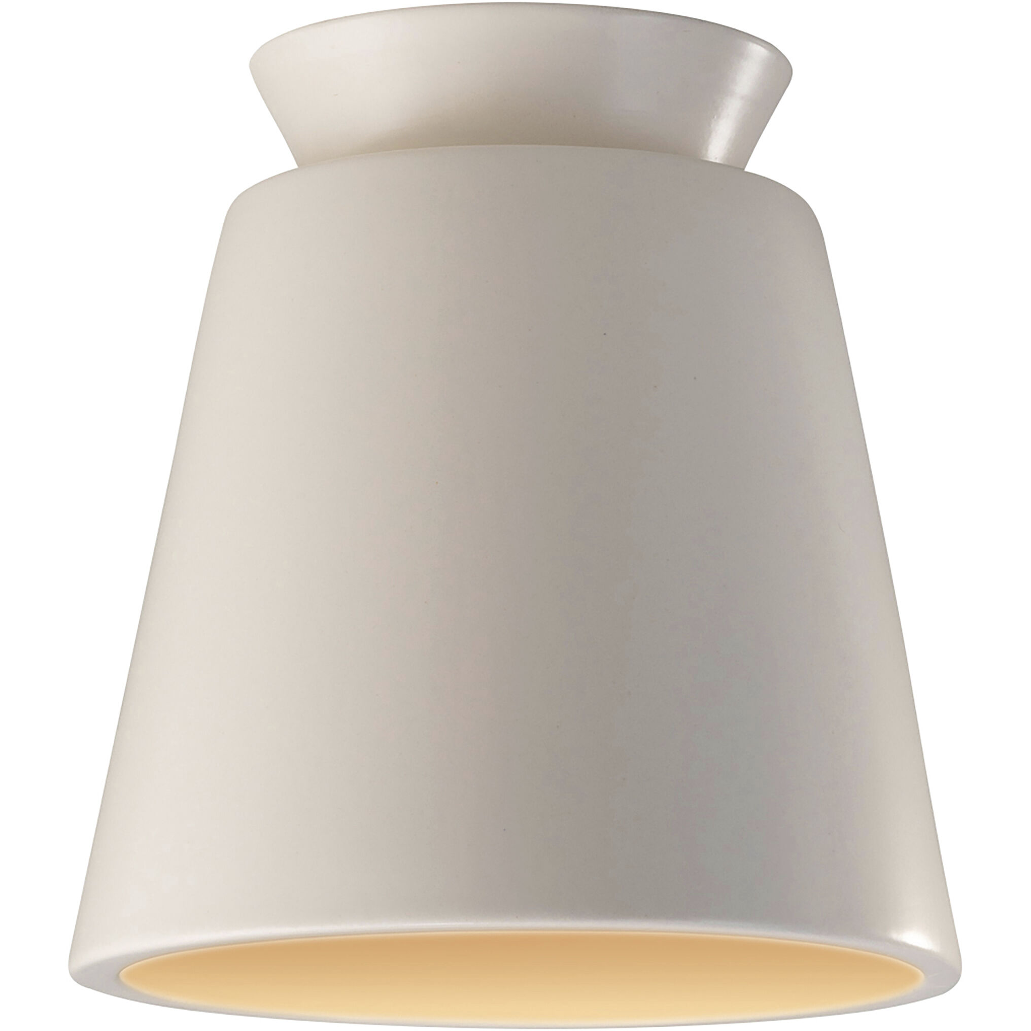 Radiance Collection 1 Light 7.5 inch Matte White/Champagne Gold Outdoor Flush-Mount