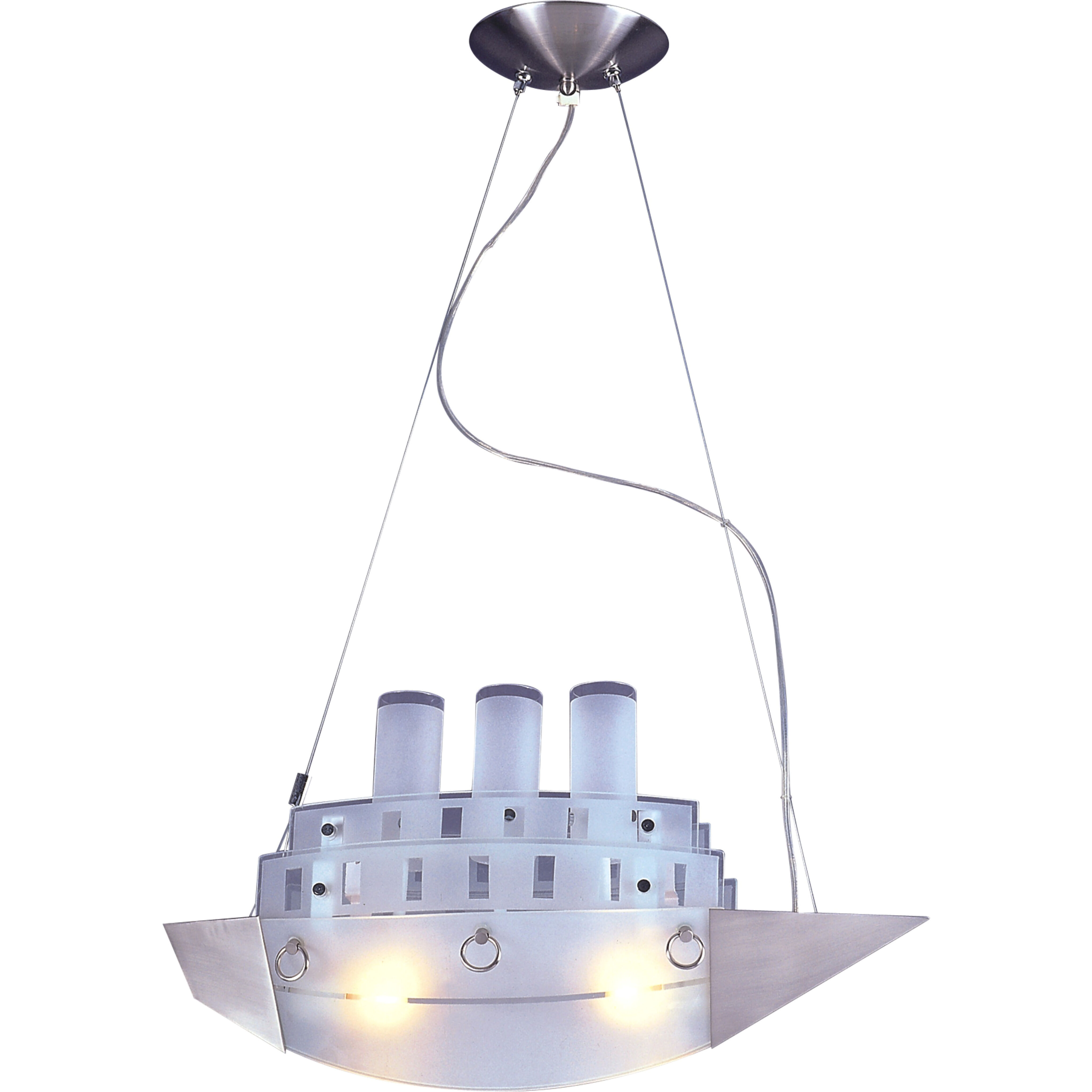 Canada 2 Light 8.27 inch Silver Childrens Lighting Ceiling Light, Ship