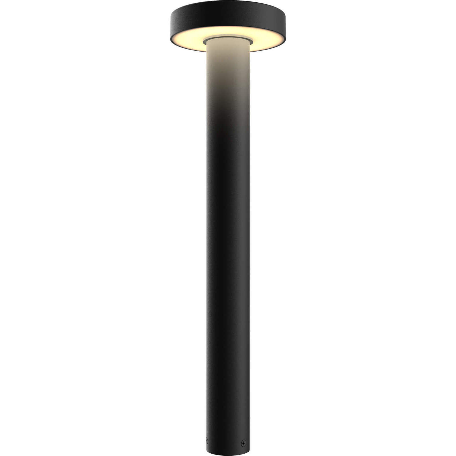 Round Top 12V 8.00 watt Black Landscape Pathlight