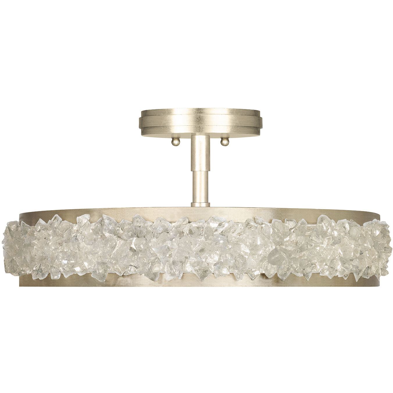 Arctic Halo 3 Light 23 inch Gold Semi-Flush Mount Ceiling Light