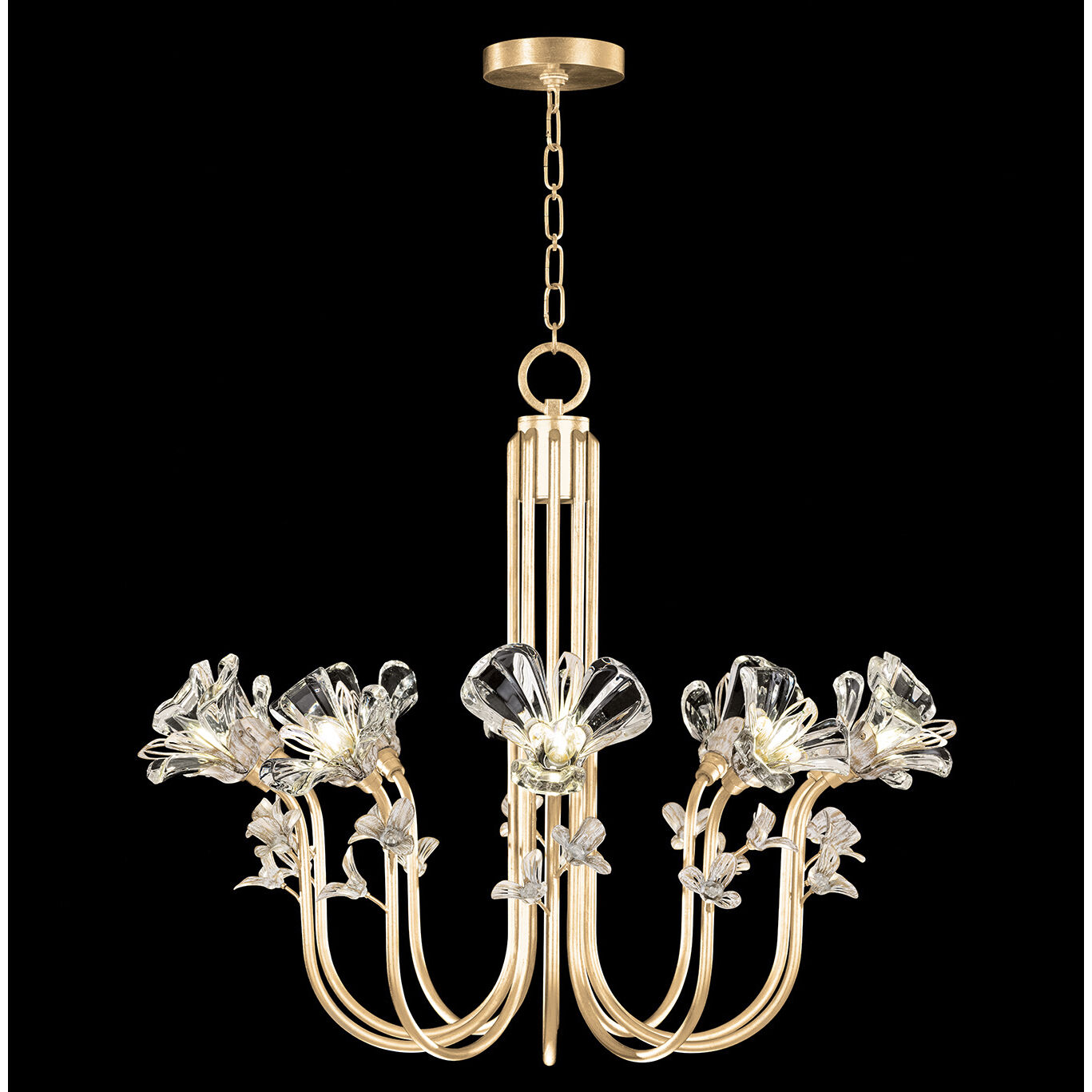 Azu LED 35.5 inch Gold Chandelier Ceiling Light
