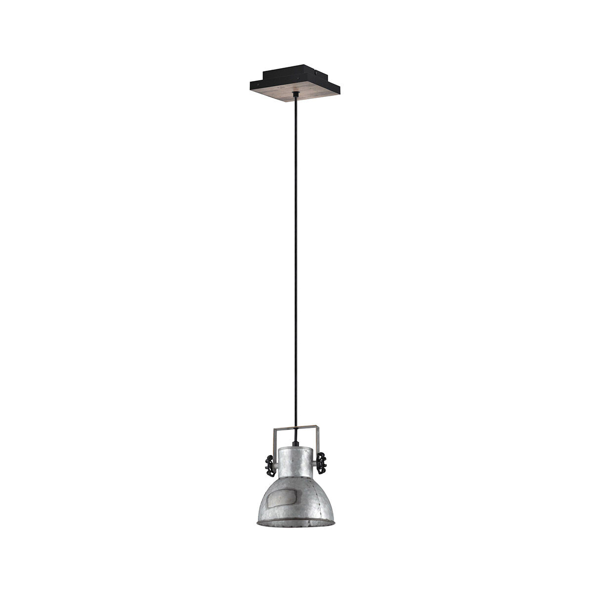 Barnstaple 1 Light 6.89 inch Distressed Zinc and Black Mini Pendant Ceiling Light