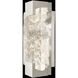 Terra 2 Light 6 inch Silver ADA Sconce Wall Light in Clear Studio Glass
