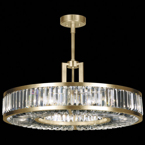 Crystal Enchantment 6 Light 29 inch Gold Pendant Ceiling Light