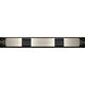 Bond 4 Light 48 inch Black and Gold Bath Bar Wall Light