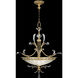 Beveled Arcs 3 Light 44 inch Gold Pendant Ceiling Light