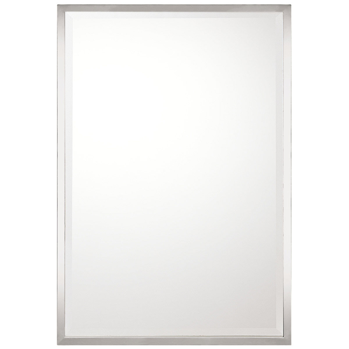 Mirror 38 X 26 inch Polished Nickel Wall Mirror