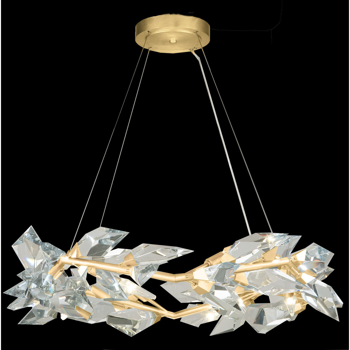 Foret 8 Light 34 inch Gold Pendant Ceiling Light