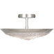 Arctic Halo 3 Light 20 inch Silver Semi-Flush Mount Ceiling Light