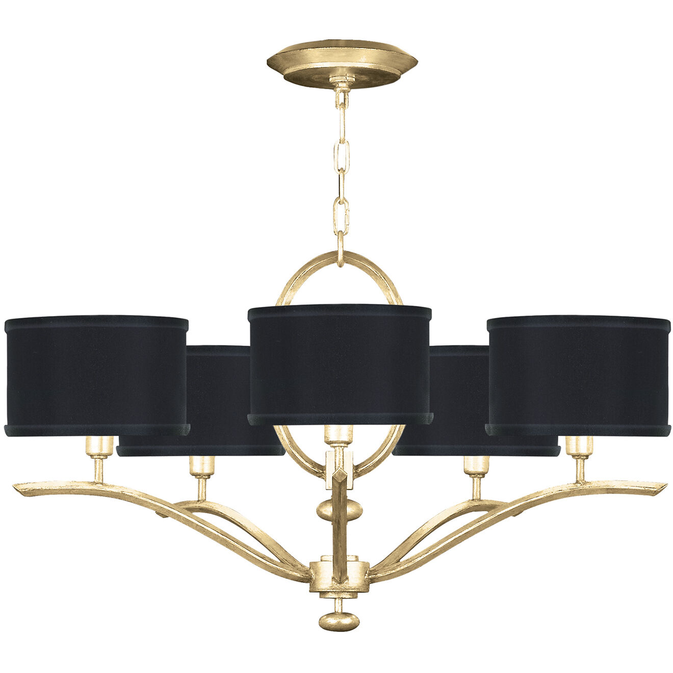 Allegretto 5 Light 29 inch Gold Chandelier Ceiling Light