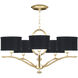 Allegretto 5 Light 29 inch Gold Chandelier Ceiling Light