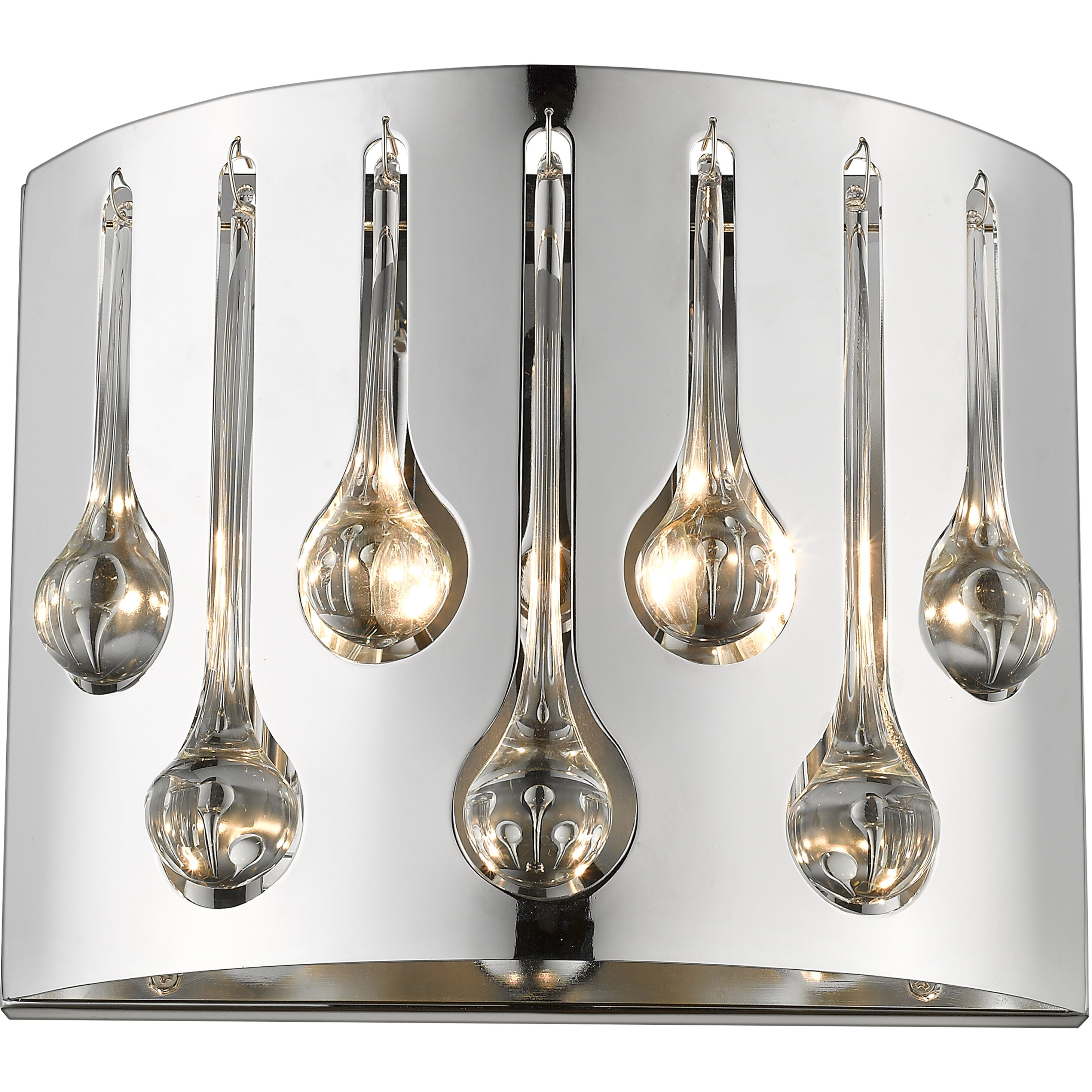 Oberon 2 Light 12 inch Chrome Wall Sconce Wall Light