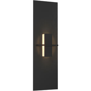 Hubbardton Forge Aperture 1 Light 6.5 inch Black ADA Vertical Sconce Wall Light in White Art 217520-1008 - Open Box