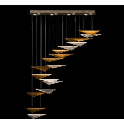 Volo 8 Light 60.5 inch Gold Pendant Ceiling Light