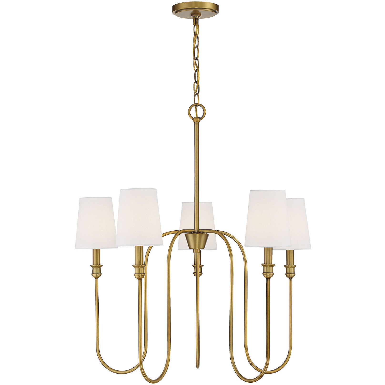 Traditional 5 Light 27.25 inch Chandelier