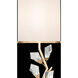 Foret 36 inch 100.00 watt Gold Console Lamp Portable Light in Champagne Fabric