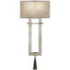 Singapore Moderne Wall Sconce Wall Light in Silver