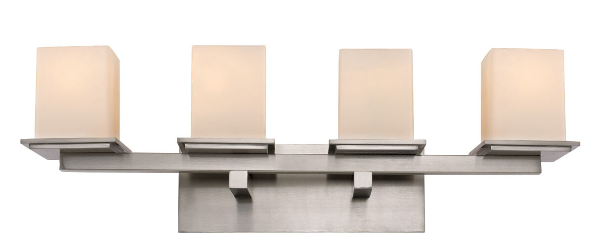 Fusion II 4 Light 9 inch Polished Nickel Wall Lantern in Polished Chrome