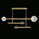 Selene 8 Light 66.5 inch Gold and Clear Pendant Ceiling Light