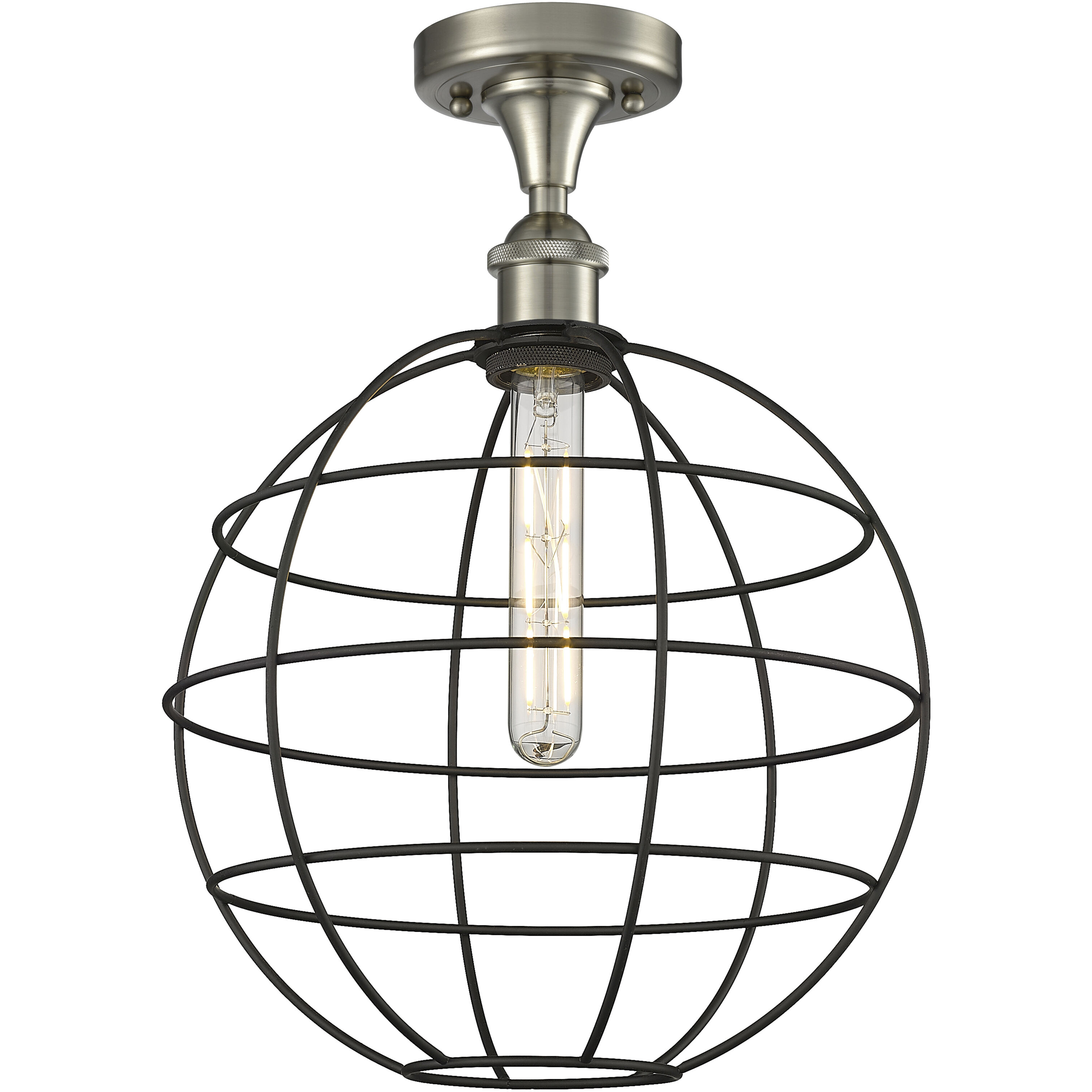 Lake Placid 1 Light 12.00 inch Semi-Flush Mount