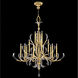 Beveled Arcs 16 Light 58 inch Gold Chandelier Ceiling Light in Gold Leaf