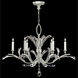 Beveled Arcs 6 Light 42 inch Silver Chandelier Ceiling Light