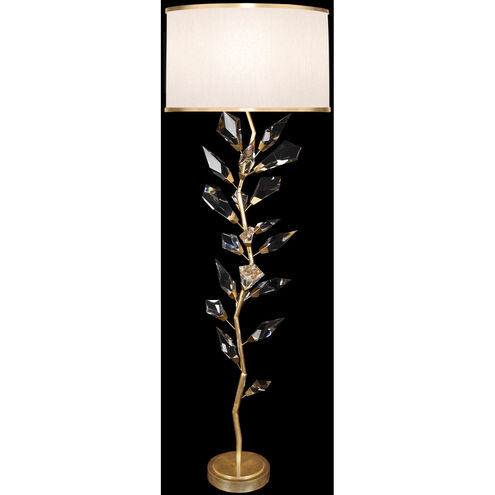 Foret 71 inch 60.00 watt Gold Floor Lamp Portable Light in Champagne Fabric