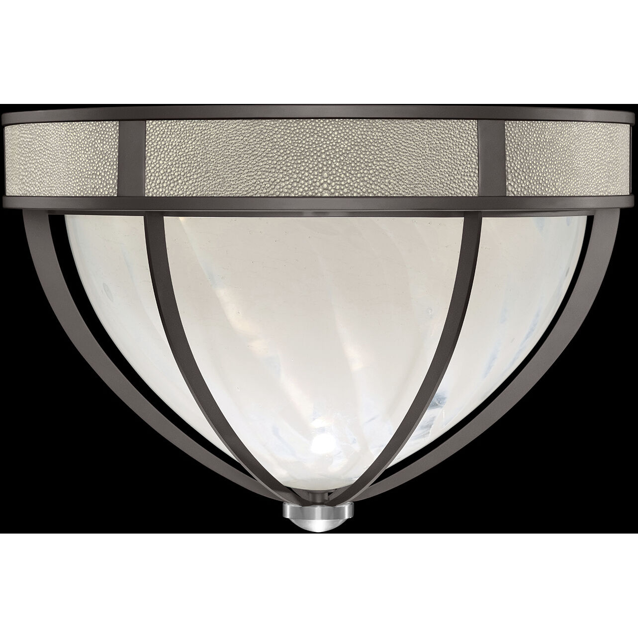 Mirage 3 Light 18.75 inch Black Flush Mount Ceiling Light