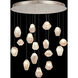Natural Inspirations 16 Light 32 inch Gold Pendant Ceiling Light in Clear Quartz Studio Glass 4