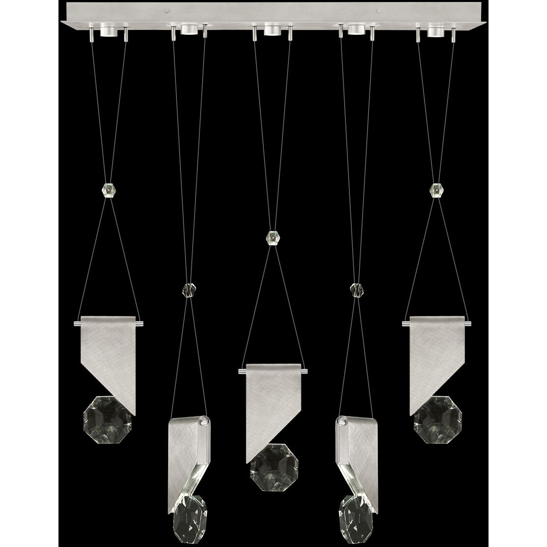 Aria 10 Light 43 inch Silver Pendant Ceiling Light