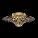 Trevi 4 Light 27.25 inch Gold Leaf Flush Mount Ceiling Light
