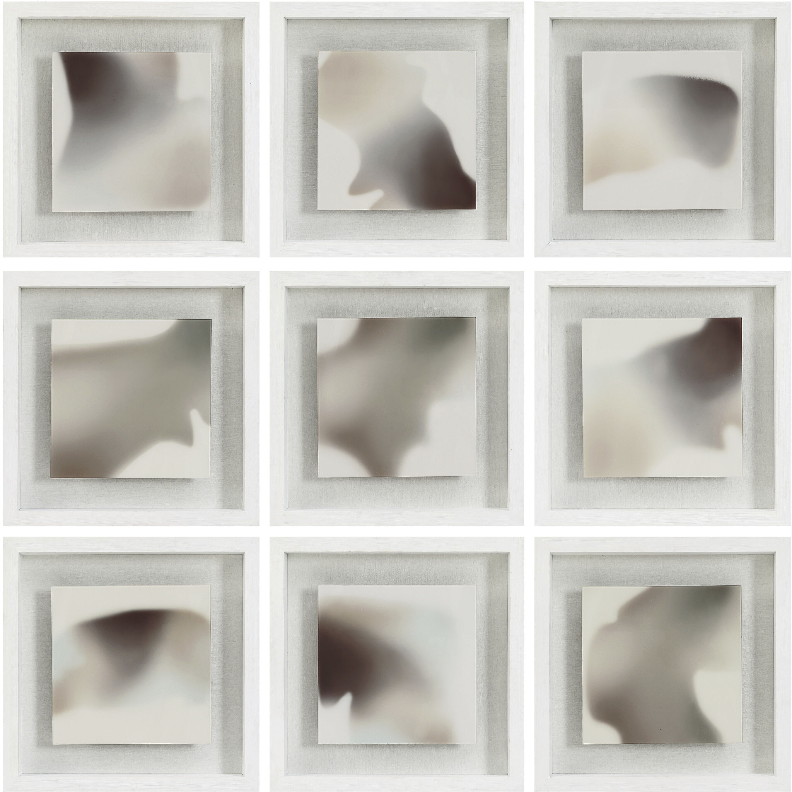 Harding White and Beige and Grey and Green Wall Decor, Set of 9