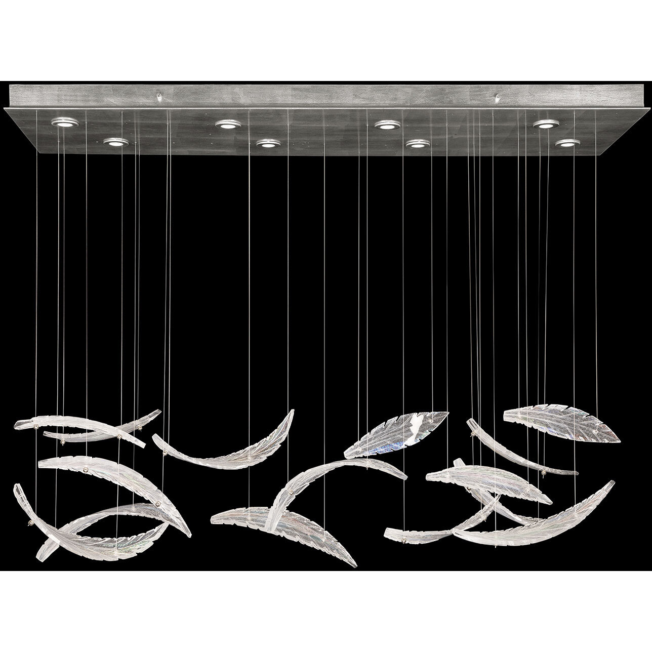 Elevate 8 Light 54 inch Silver Pendant Ceiling Light