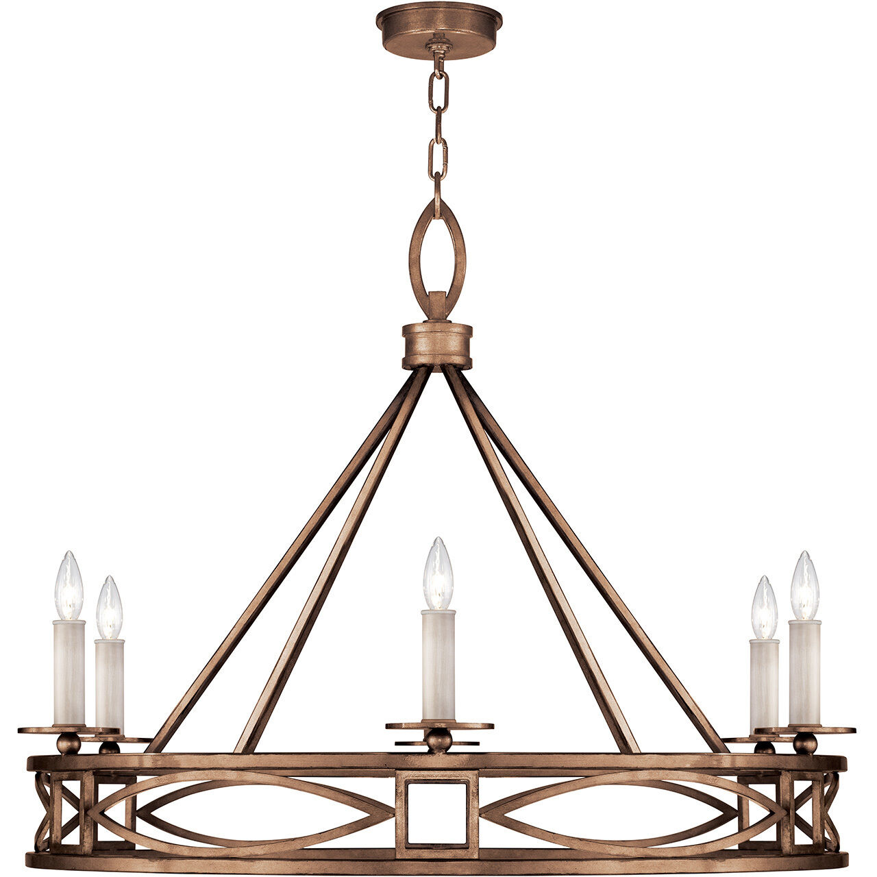 Cienfuegos 6 Light 37.5 inch Bronze Chandelier Ceiling Light