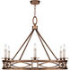 Cienfuegos 6 Light 37.5 inch Bronze Chandelier Ceiling Light