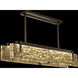 Terra 4 Light 52.25 inch Bronze Pendant Ceiling Light in Gold Leaf