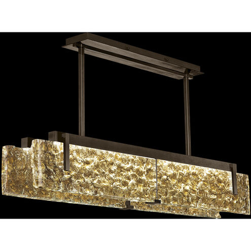 Terra 4 Light 52.25 inch Bronze Pendant Ceiling Light in Gold Leaf