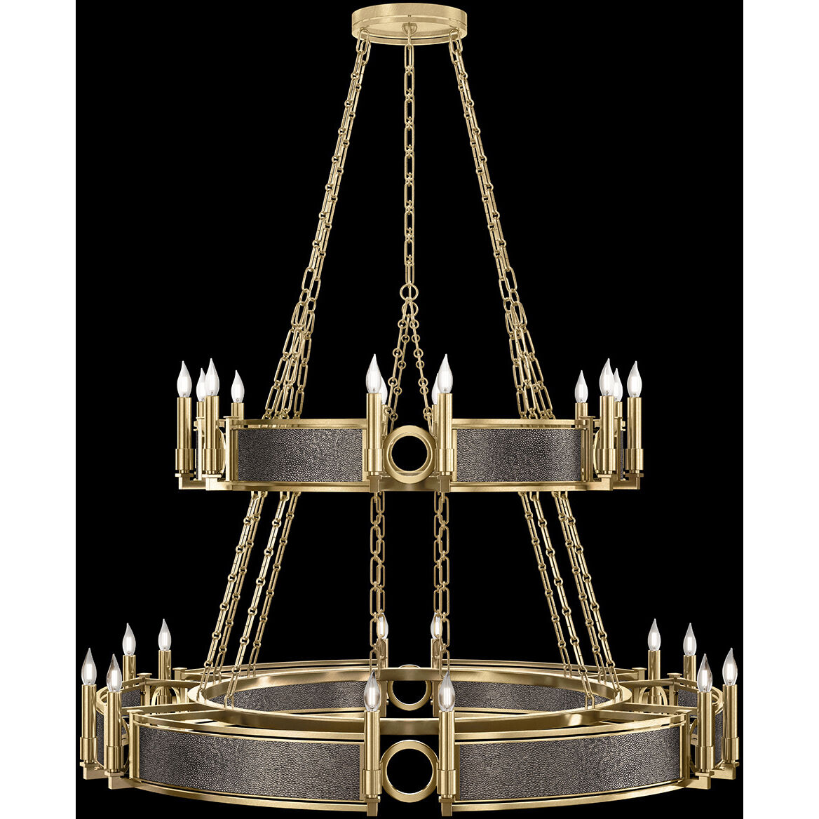 Mirage 24 Light 50 inch Gold Chandelier Ceiling Light