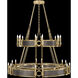Mirage 24 Light 50 inch Gold Chandelier Ceiling Light