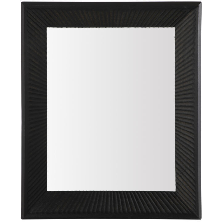 Aldrich 48 X 40 inch Textured Charcoal / Clean Mirror Mirror