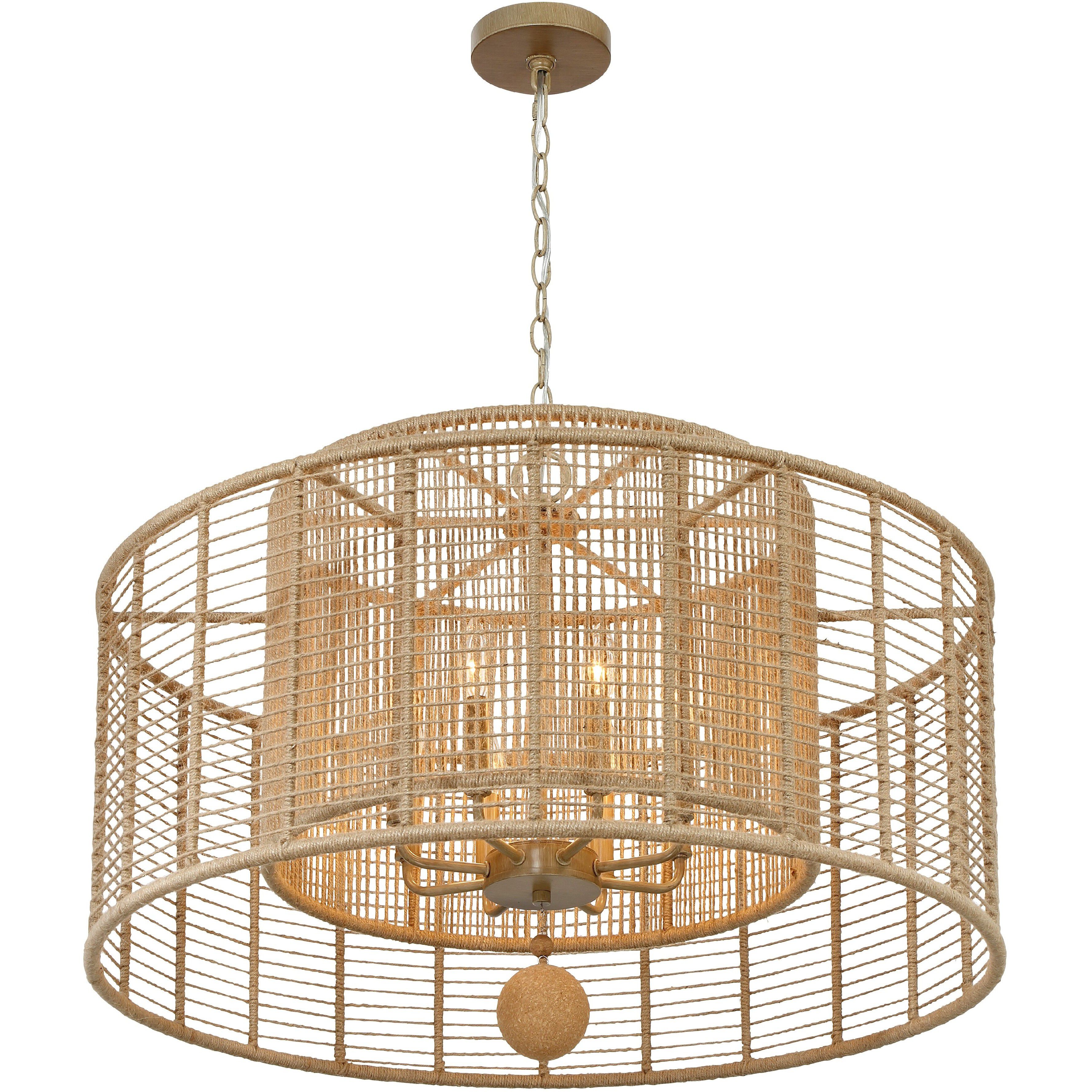 Jayna 8 Light 31.25 inch Burnished Silver Chandelier Ceiling Light