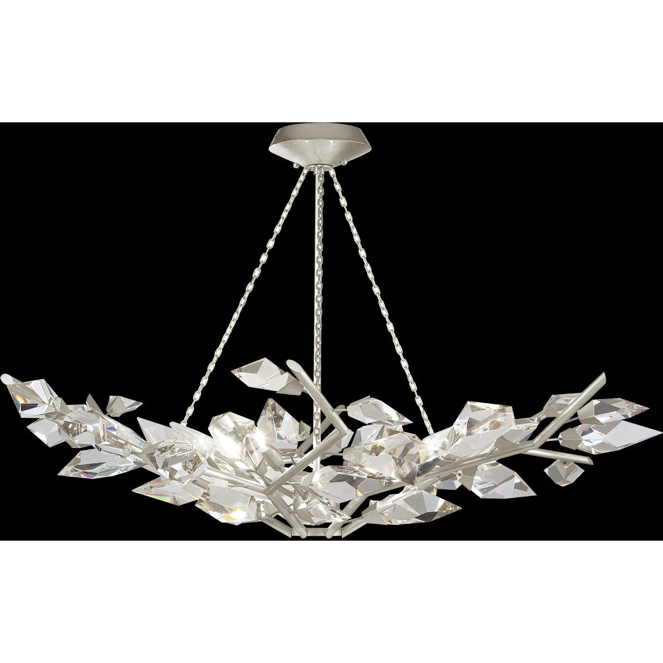 Foret 6 Light 46.5 inch Silver Pendant Ceiling Light