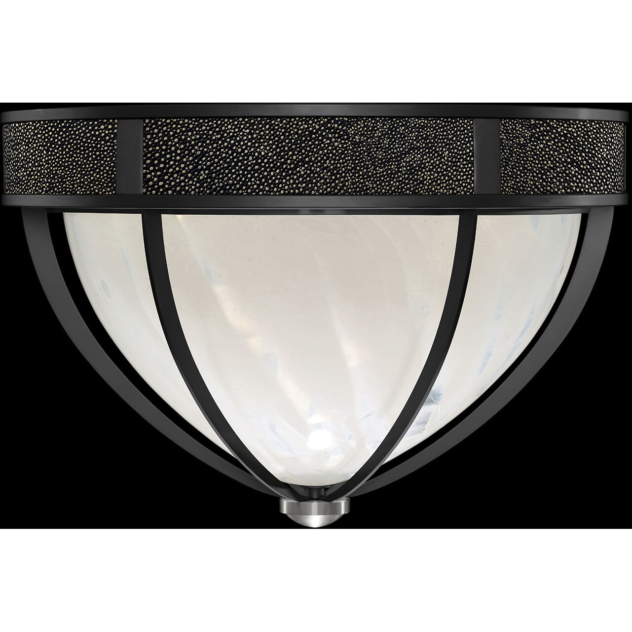 Mirage 3 Light 18.75 inch Black Flush Mount Ceiling Light