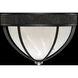 Mirage 3 Light 18.75 inch Black Flush Mount Ceiling Light