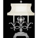 Beveled Arcs 34 inch Silver Leaf Table Lamp Portable Light