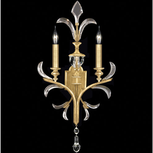 Beveled Arcs Wall Sconce Wall Light in Gold Leaf