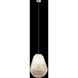 Natural Inspirations 1 Light 5 inch Gold Drop Light Ceiling Light in Natural Quartz Studio Glass 9