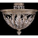 Winter Palace 3 Light 18 inch Silver Semi-Flush Mount Ceiling Light in Crystal 