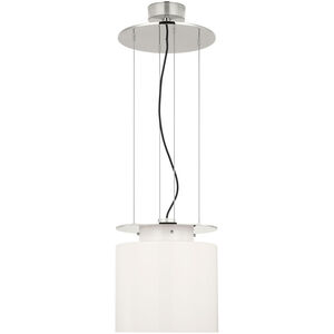 Ray Booth Elias LED 13 inch Polished Nickel Floating Pendant Ceiling Light